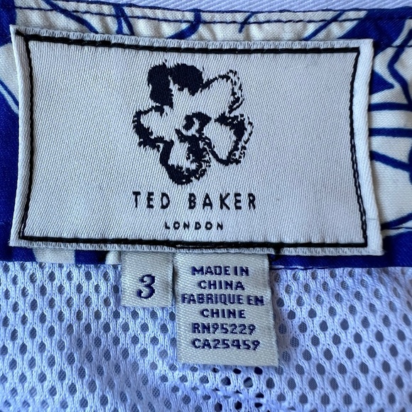 Ted Baker Haynee Floral Swim Trunks with adjustable waistband - Picture 11 of 14